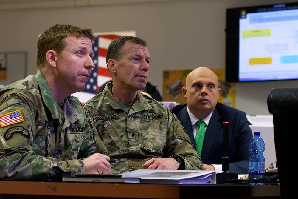 US Army leadership work solutions to COVID-19 situation in Vicenza, Italy