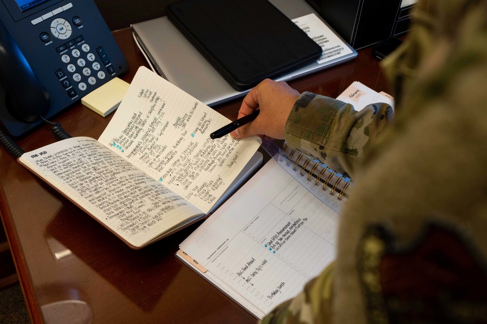 Keeping commanders on time: Airman uses organizational skills to complete missions