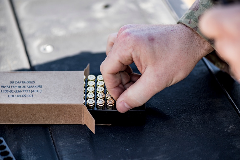 Security Forces trains during &quot;Shoot, Move and Communicate&quot; drills at the 110th Wing