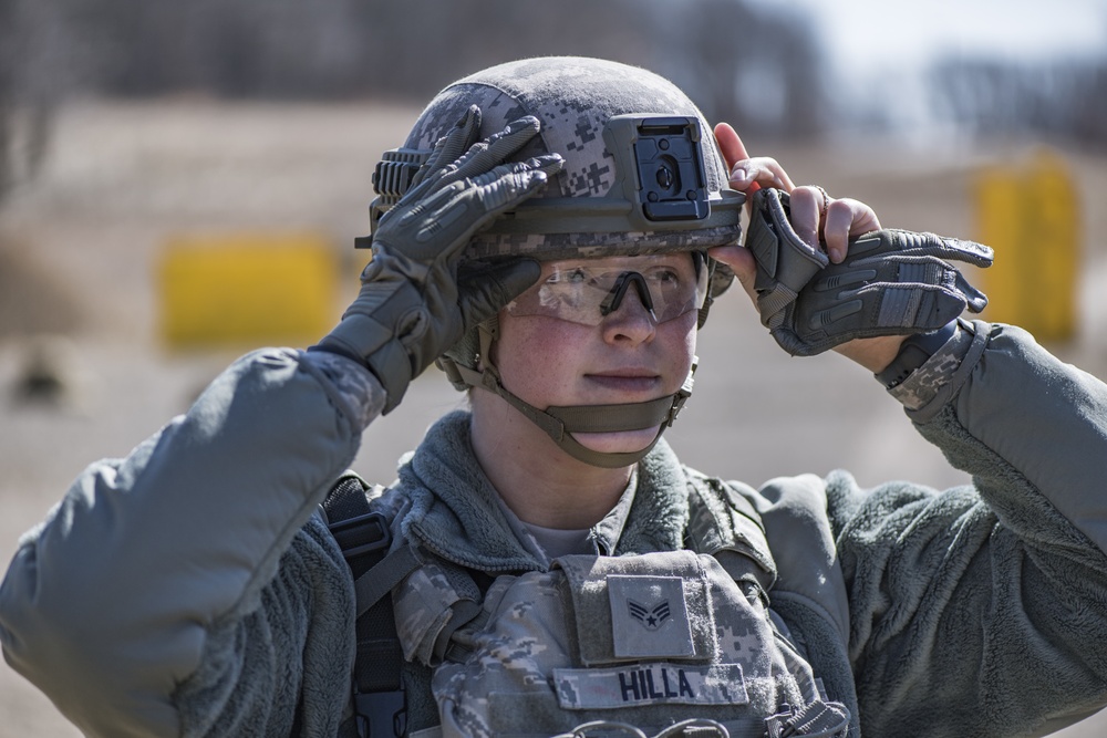 Security Forces trains during &quot;Shoot, Move and Communicate&quot; drills at the 110th Wing