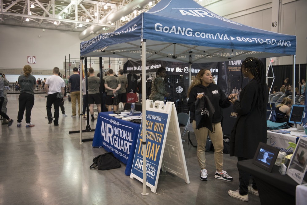 Virginia Air National Guard recruiters stage at the 10th annual GRIT Fitness Festival