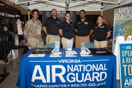 Virginia Air National Guard stage at the GRIT Fitness Festival