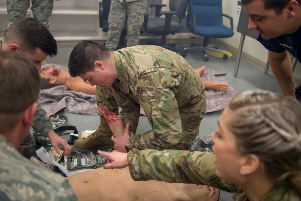 Tactical Combat Casualty Care training with the 124th MDG