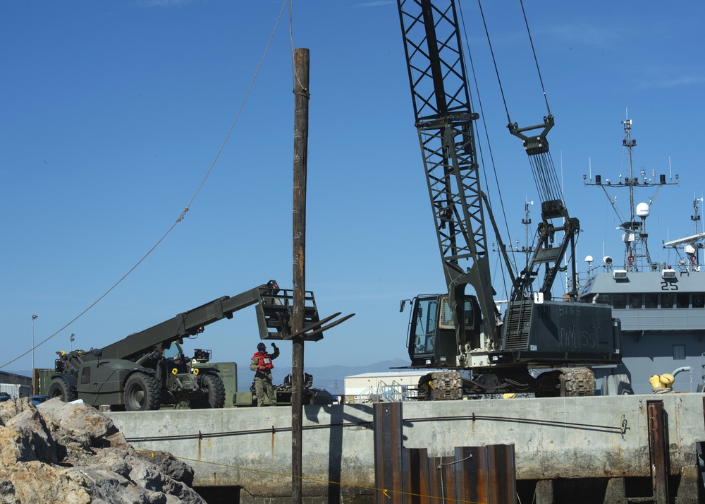 NMCB-3 and UCT-2 Execute First Ever Pile Driving Exercise.