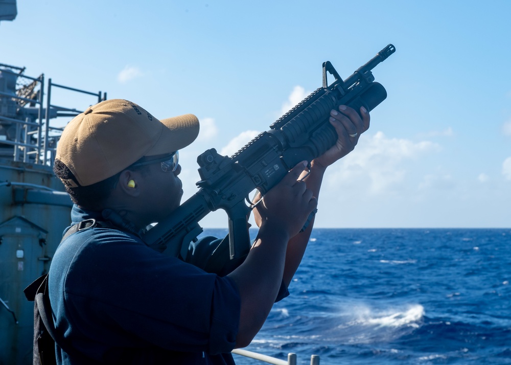 Antietam Sailor Fires Flare