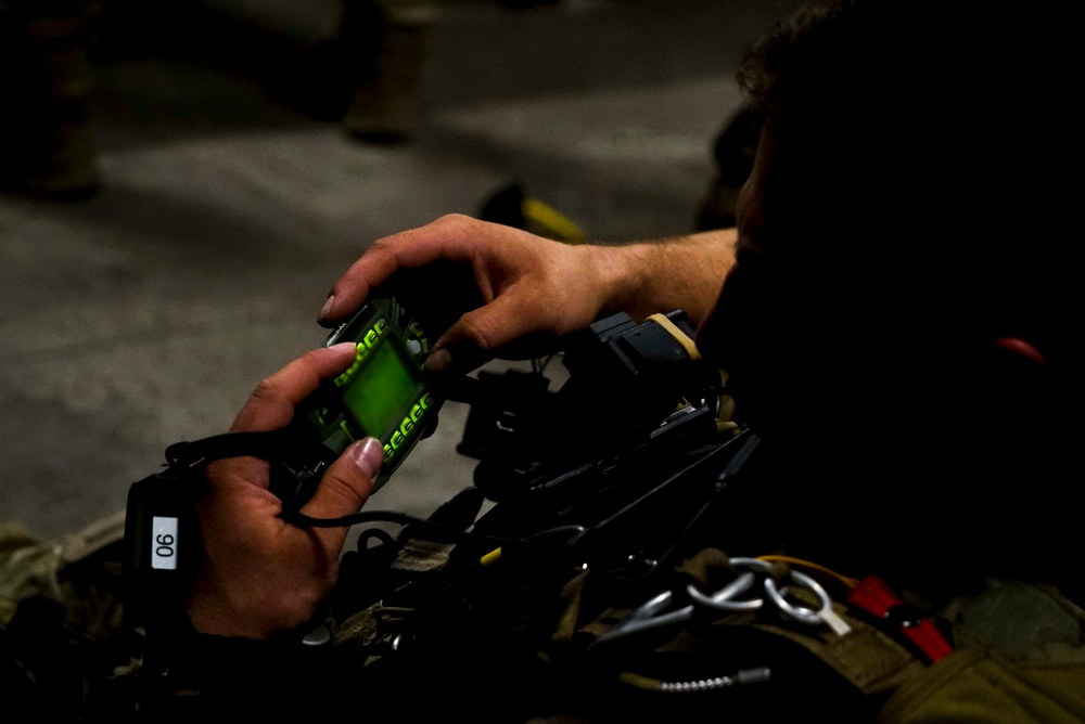 82nd Expeditionary Rescue Squadron performs HALO jump