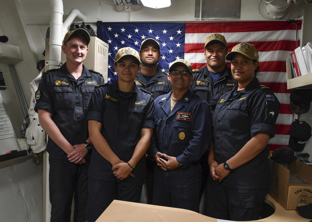 USS Germantown (LSD 42) CMC and RNZN sailors