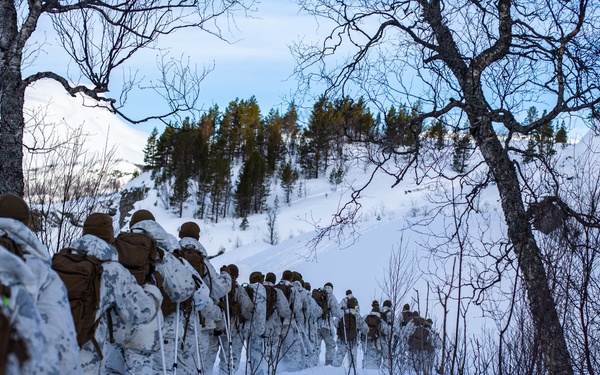 LE Bn Marines brave the cold