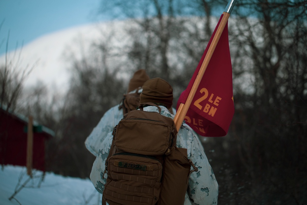 LE Bn Marines brave the cold