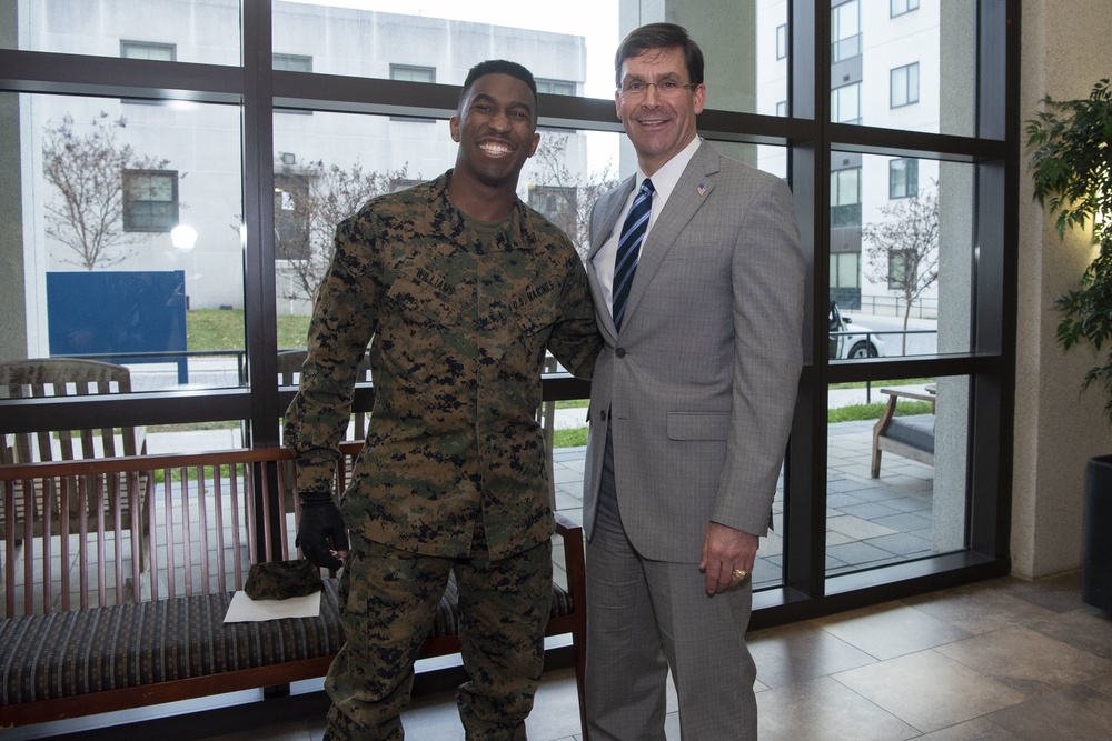 Secretary Esper Visits Walter Reed