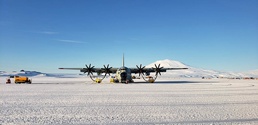 109th Airlift Wing LC-130 on the field