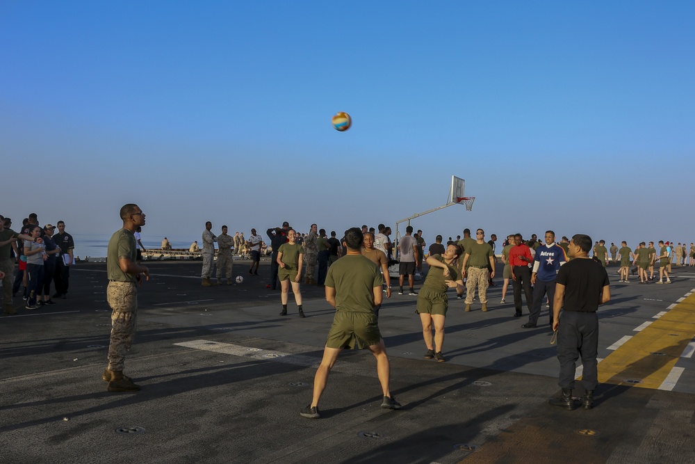 USS Bataan, 26th MEU Officers Host Steel Beach