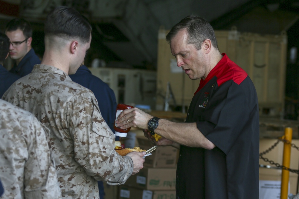 USS Bataan, 26th MEU Officers Host Steel Beach