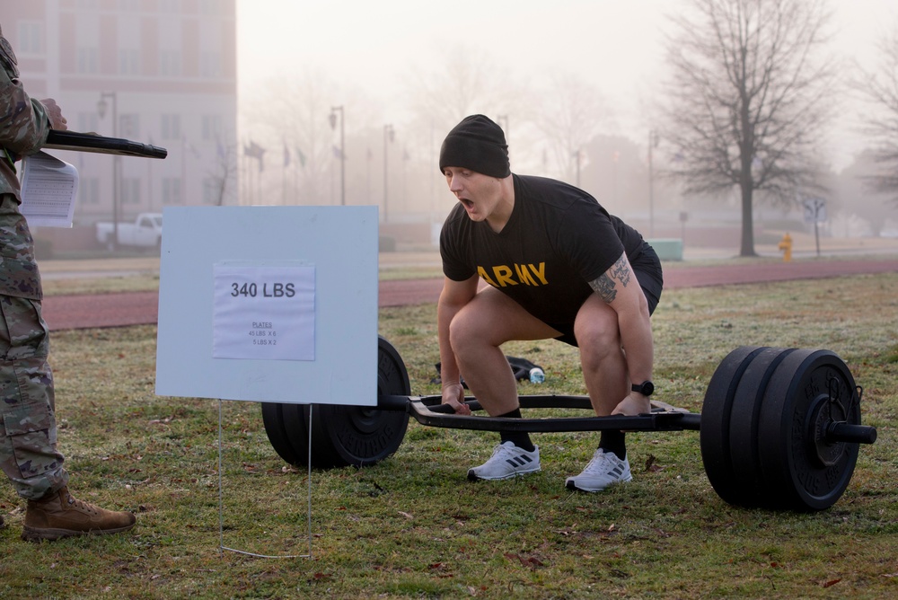 Soldiers take on Army Combat Fitness Test