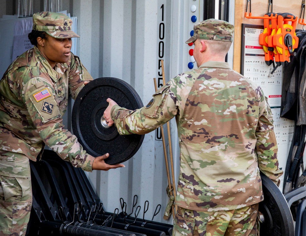 Soldiers take on Army Combat Fitness Test