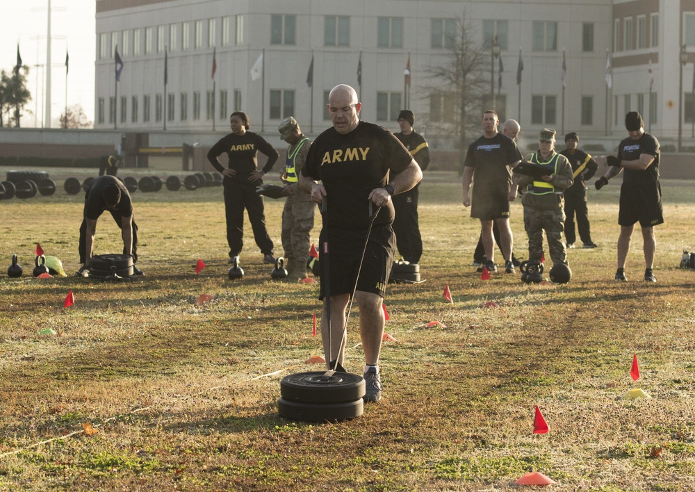 U.S. Army Reserve Headquarters prepares for Army Combat Fitness Test with diagnostic events