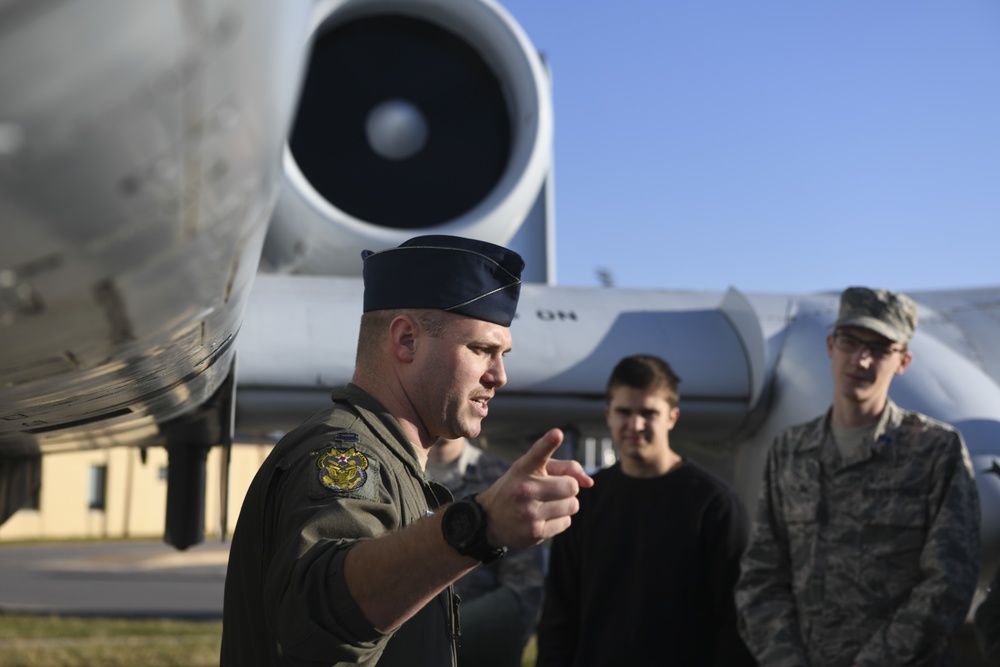 442nd Fighter Wing pilot enlights, inspires Indiana State University Detachment 218 AFROTC cadets
