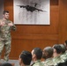 CRW command chief speaks with Airmen
