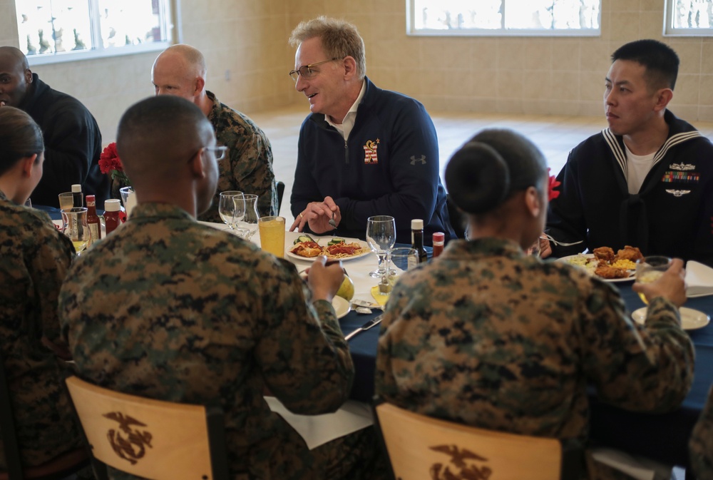 SECNAV Visits Parris Island