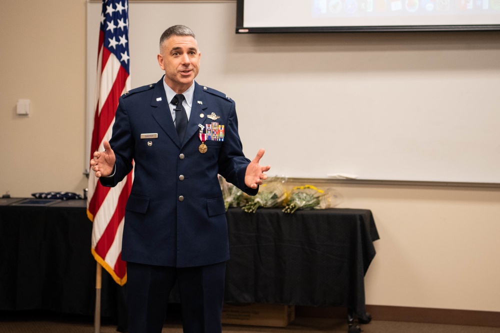 Col. Shaffer retirement ceremony