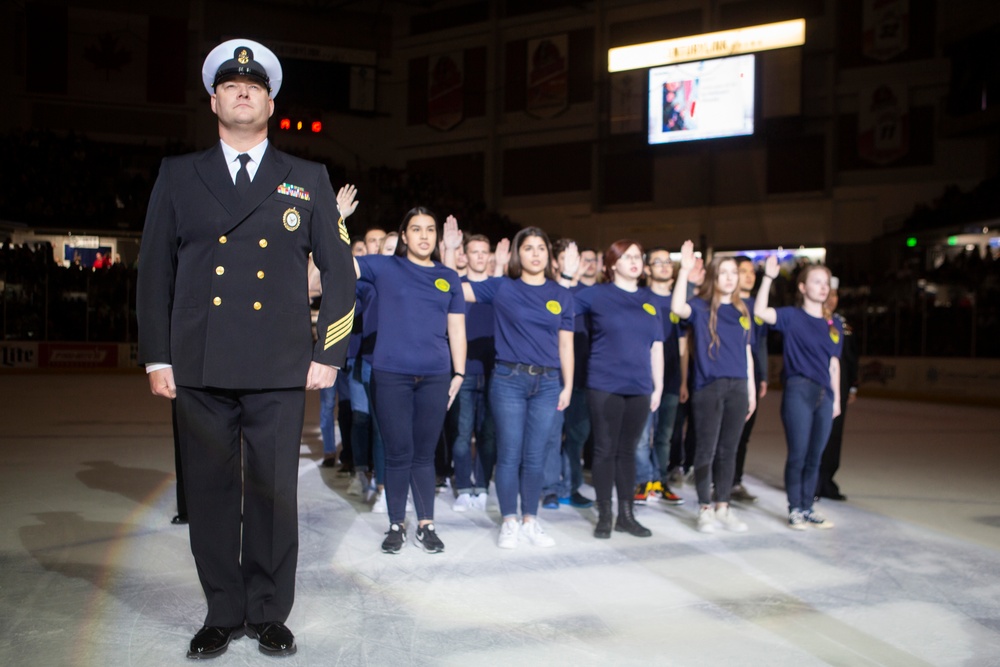 NTAG Portland Future Sailors prepare to take Oath of Enlistment