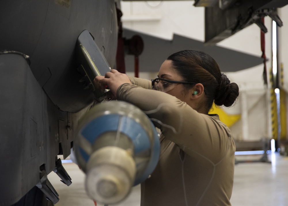 Fighter Squadrons face off in the Annual Load Crew Competition