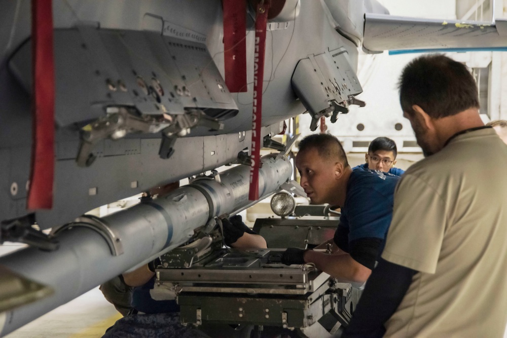 Fighter Squadrons face off in the Annual Load Crew Competition