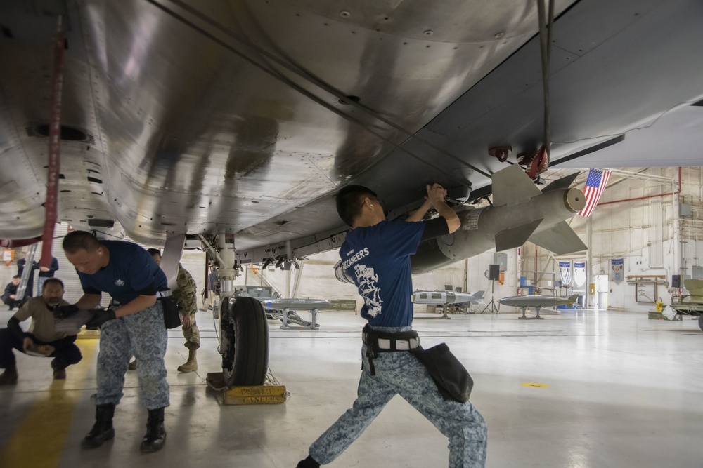 Fighter Squadrons face off in the Annual Load Crew Competition