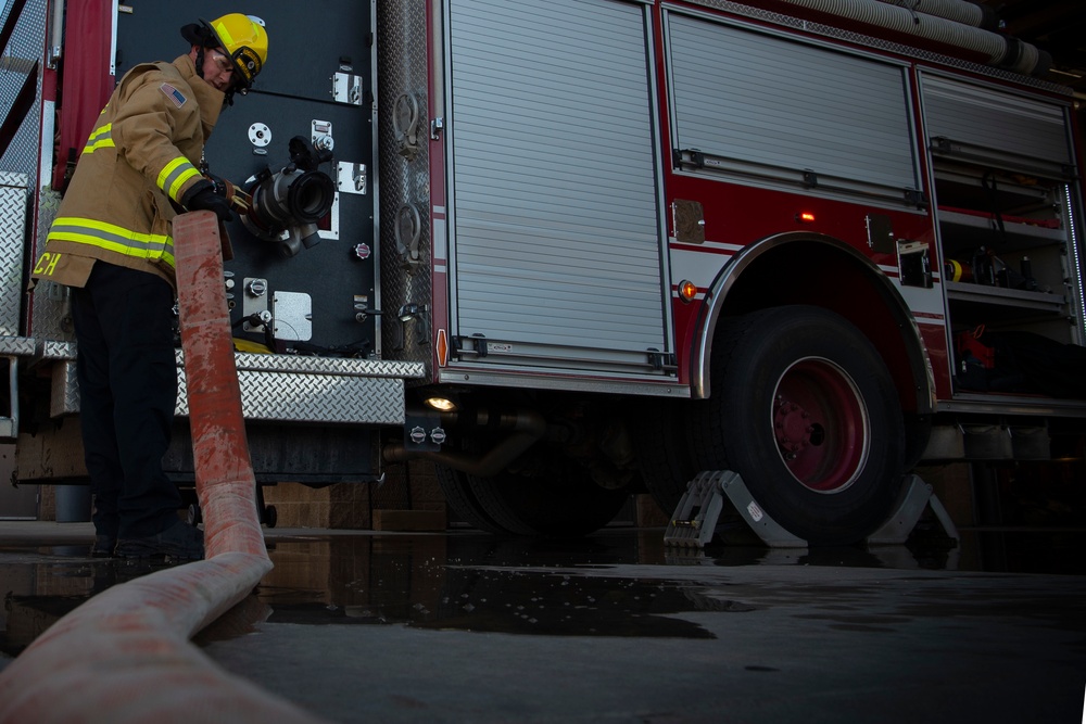Schriever firefighters provide overwatch, safety, to Airmen