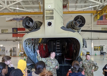 High school students tour Hunter Army Airfield