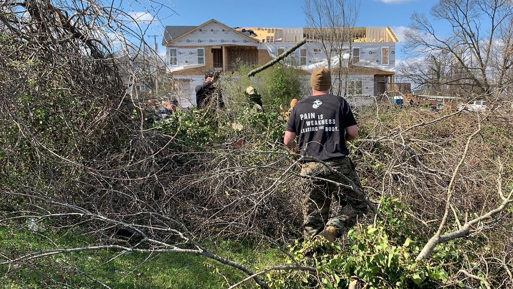 Nashville Marines Support Tornado Recovery Efforts