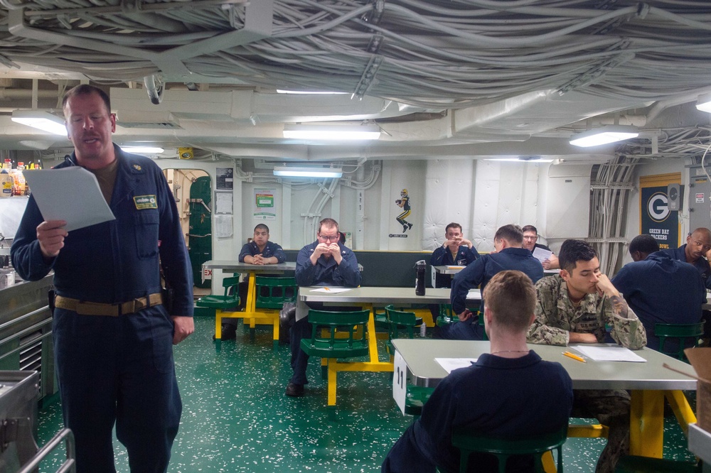 USS Green Bay E-6 advancement exam, March 5, 2020