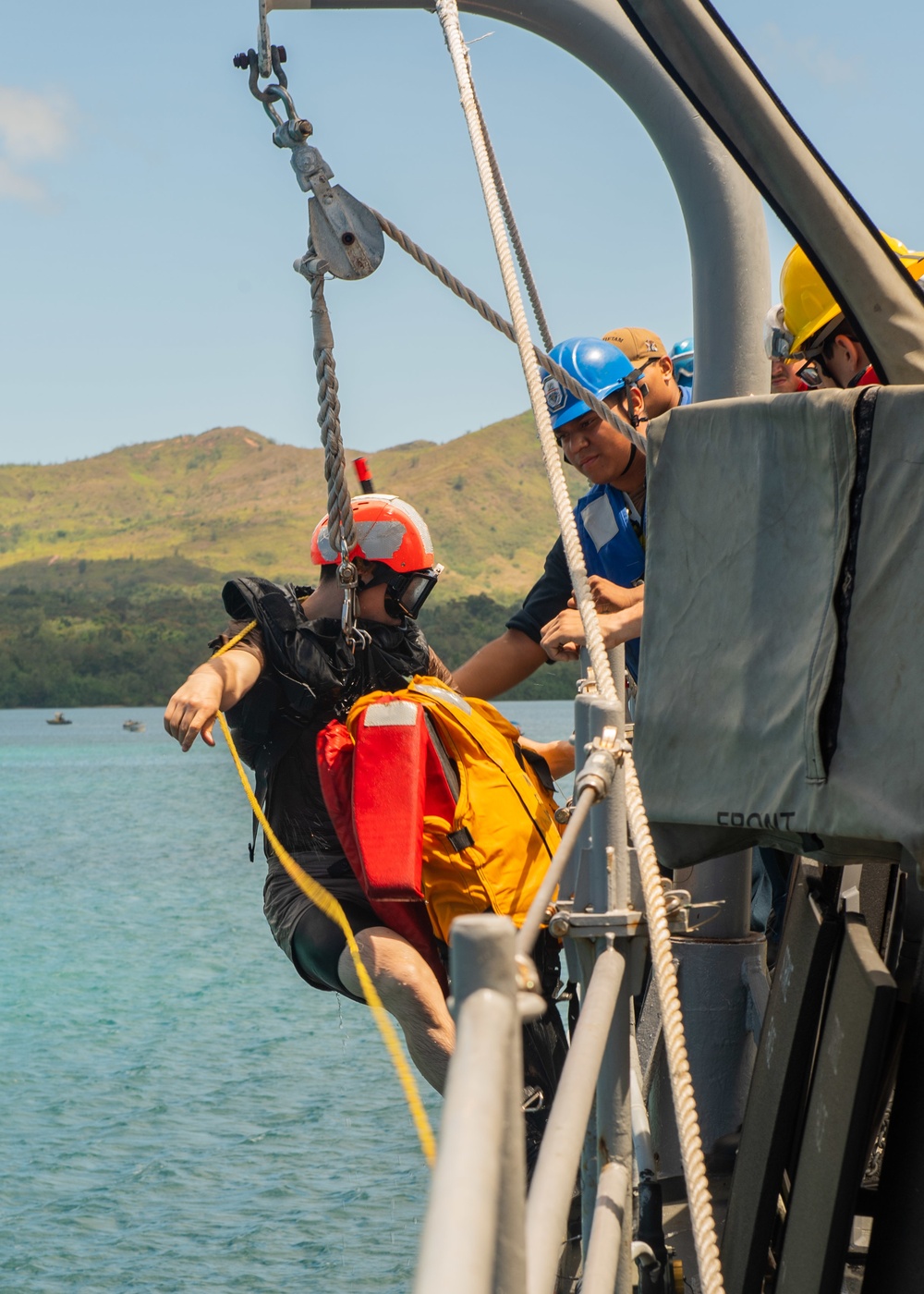 Antietam Conducts Man Overboard Drill