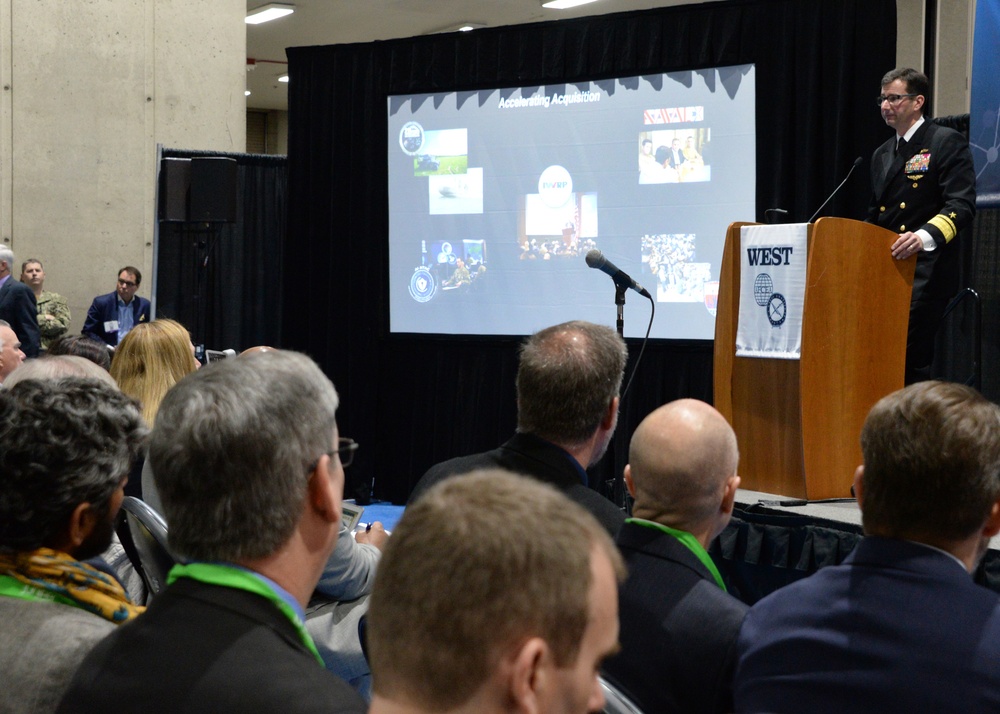 Navy IW Pavilion exhibits at WEST 2020