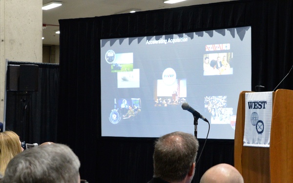 Navy IW Pavilion exhibits at WEST 2020