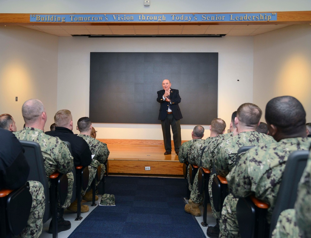 SEA Students Learn Navy Lessons from Retired Navy Commander