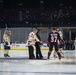 U.S. Sailors attend a Norfolk Admirals hockey game
