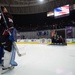 U.S. Sailors attend a Norfolk Admirals hockey game