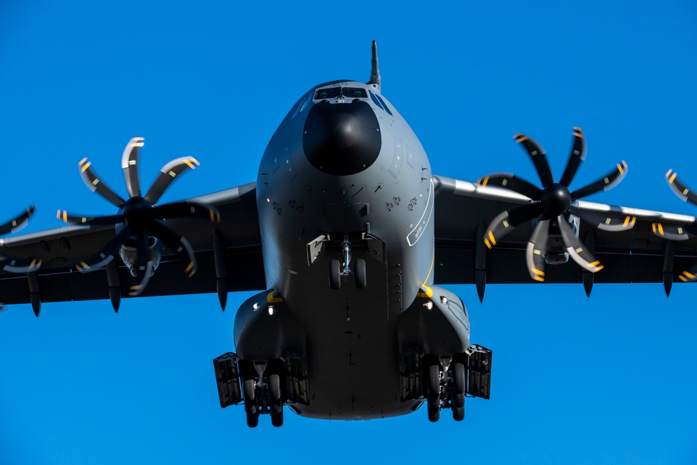 Spanish A400M Atlas transit through Dover AFB to exercise Red Flag 20-2