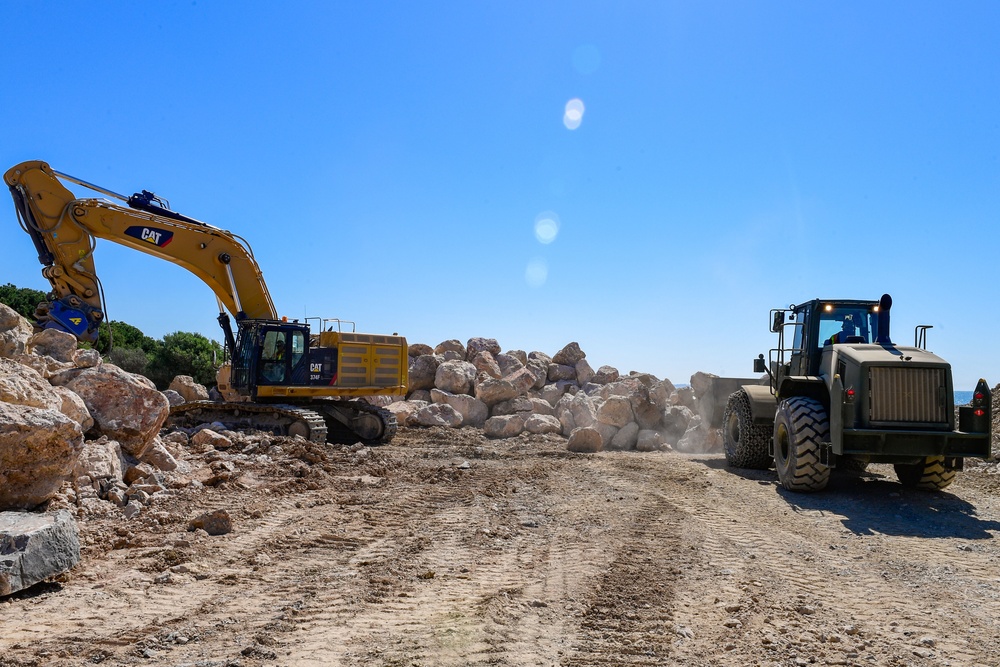 NMCB 1 continues Cliff Erosion Prevention Project on Naval Station Rota