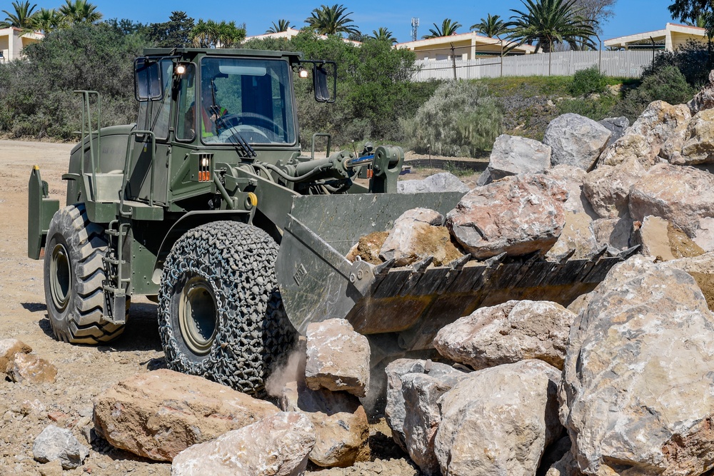 NMCB 1 continues Cliff Erosion Prevention Project on Naval Station Rota