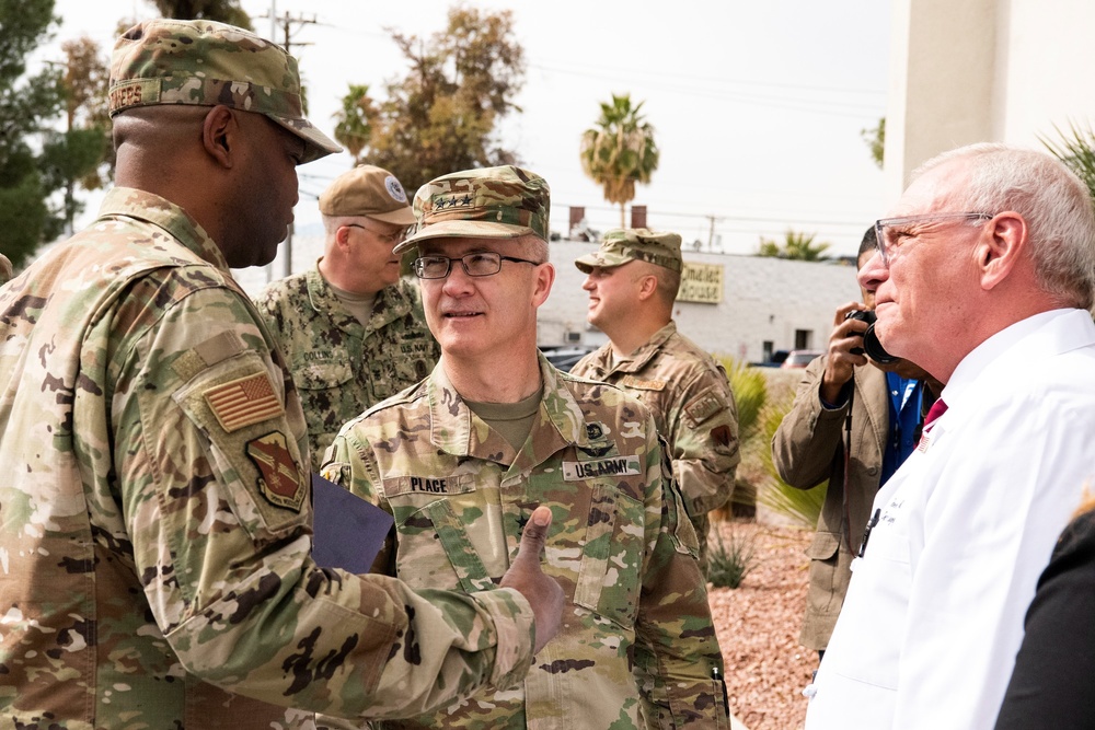 Defense Health Agency Director visits Nellis, 99th Medical Group