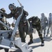 Maintainers and aircrew practice decon procedures