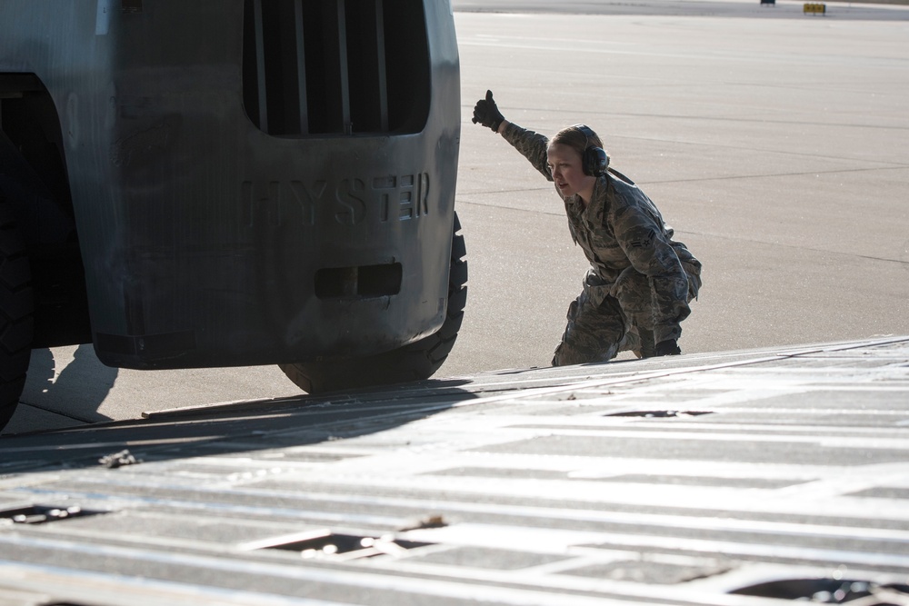 Small air terminal conducts training exercise