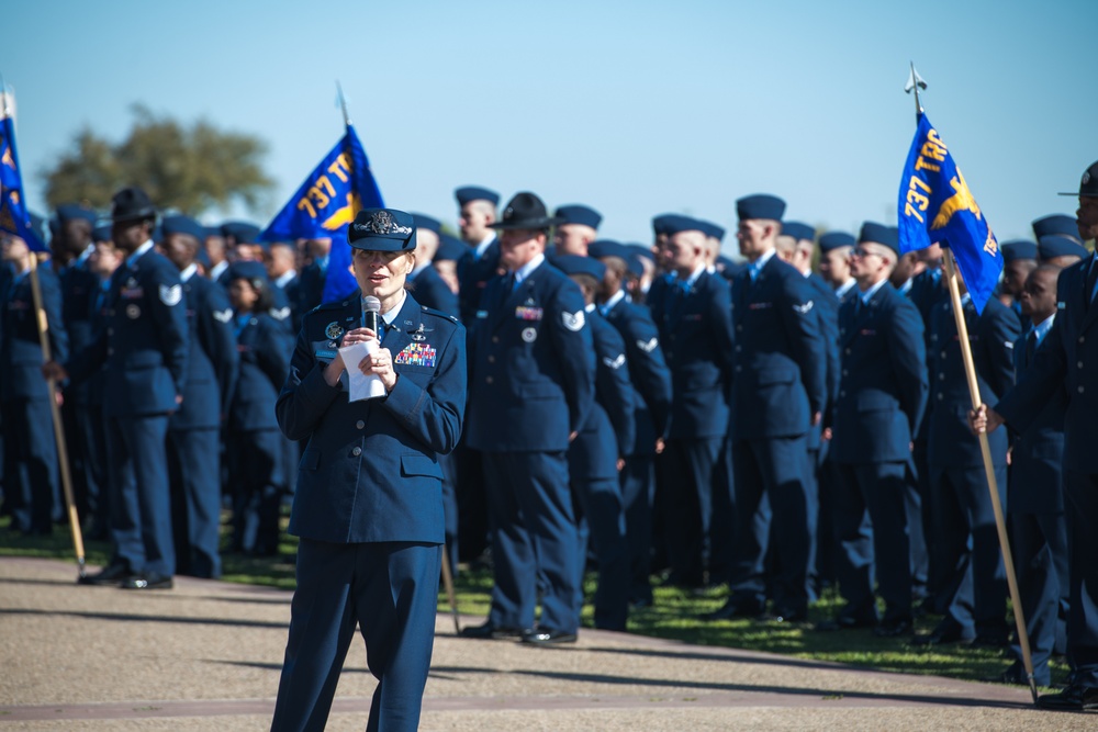 JBSA-Lackland recognizes Women's History Month 2020 with a special BMT graduation parade