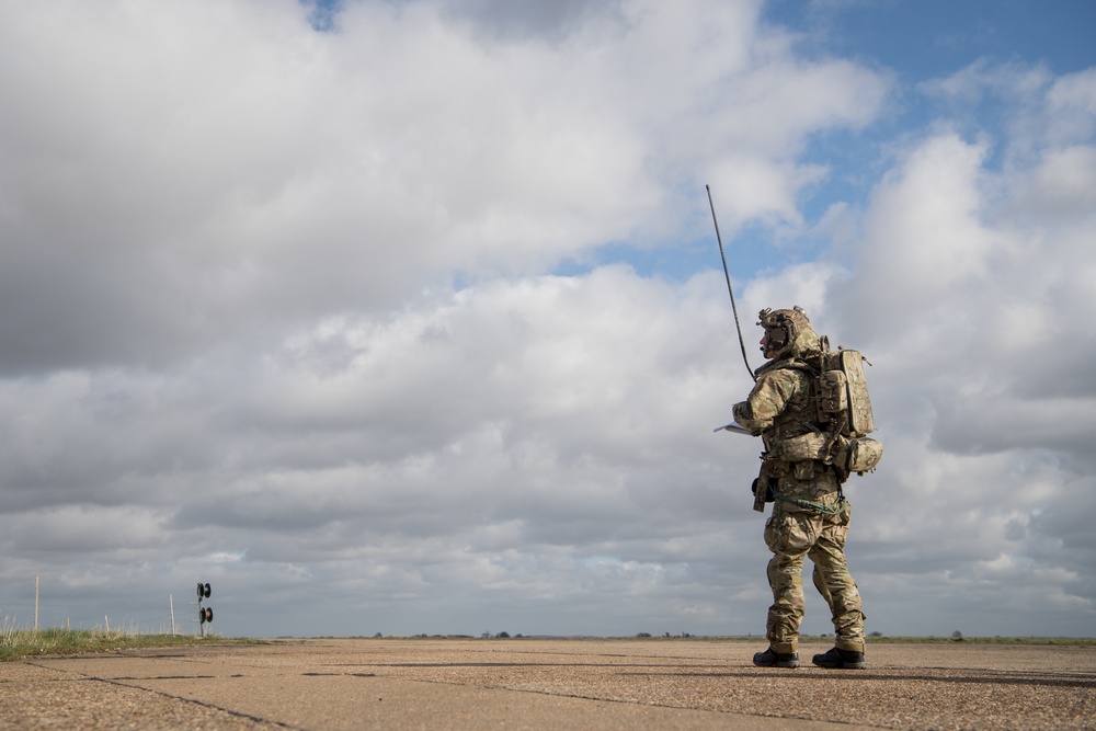 352nd SOW ST conduct CAS training with fighter jets during Valiant Liberty 2020