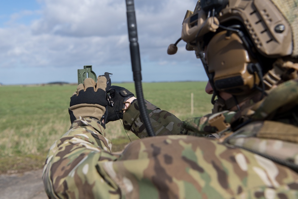 352nd SOW ST conduct CAS training with fighter jets during Valiant Liberty 2020