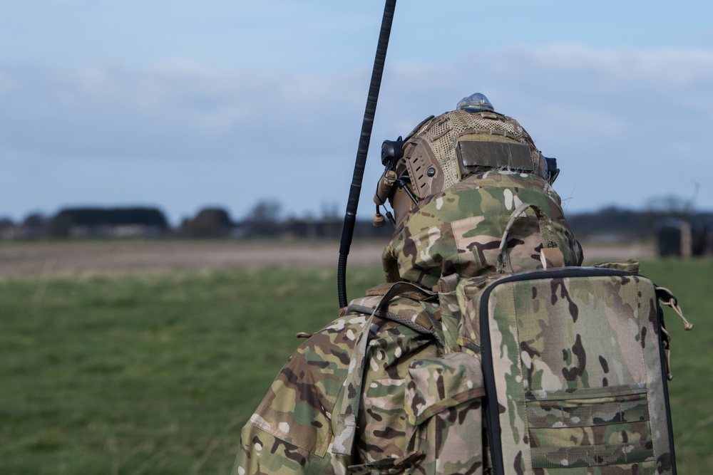 352nd SOW ST conduct CAS training with fighter jets during Valiant Liberty 2020
