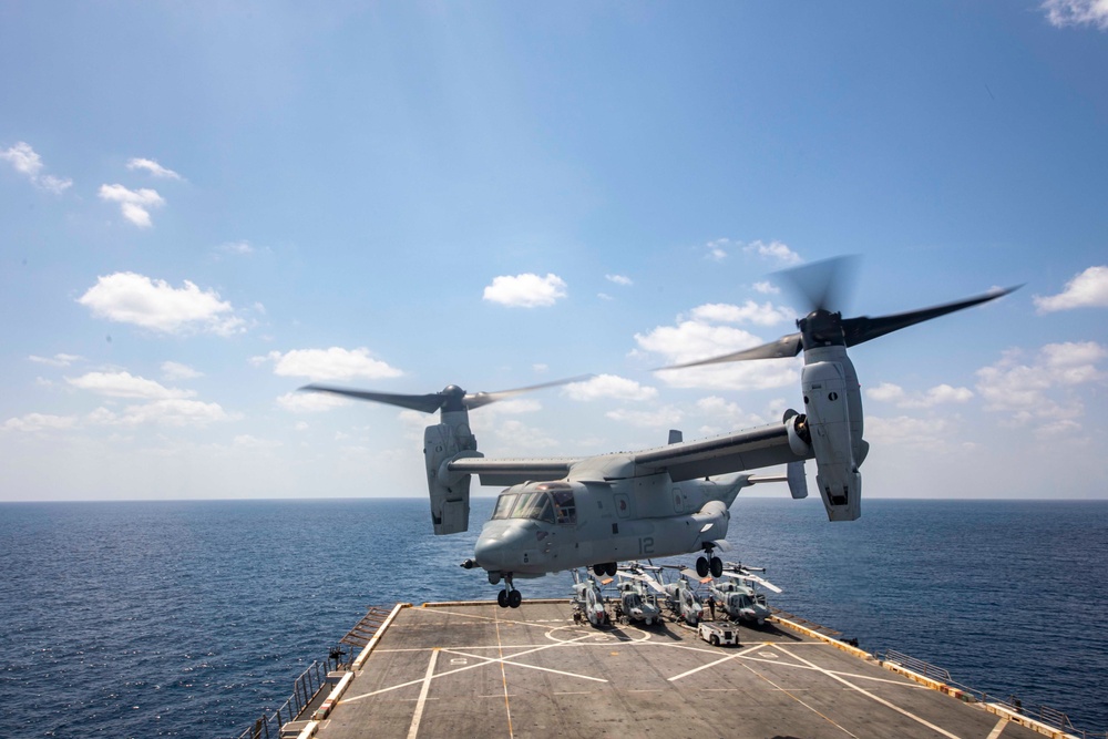 USS New York performs flight operations