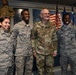 Gen. Arnold W. Bunch greets airman and civilians after Commander's Call